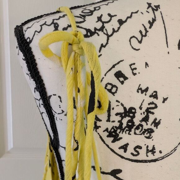 Free People Yellow Mini Dress with Black Floral Pattern - Picture 6 of 8